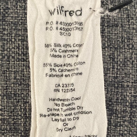 Aritzia Wilfred Silk Cashmere Blend Snake Reptile Print Sweater Top - Picture 8 of 8